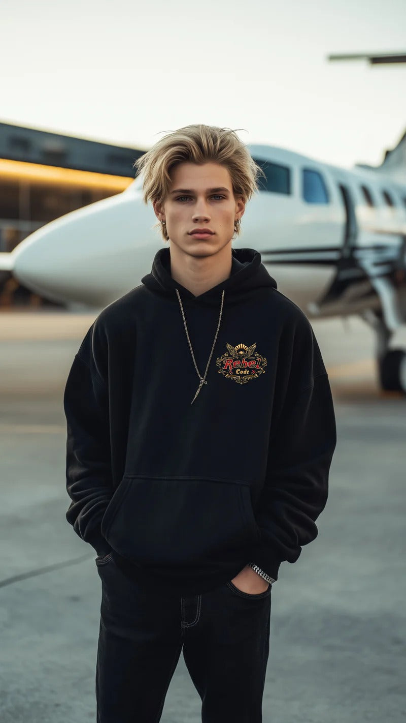 Rebel X Code Victorious Wings Hoodie Mens Style : RXCHDBG017