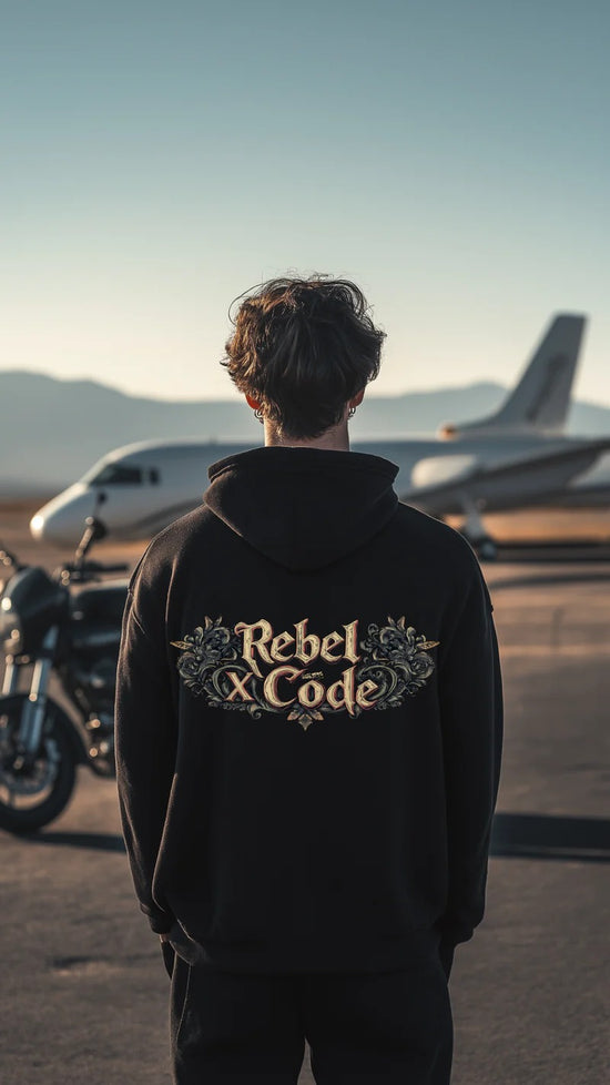 Rebel X Code Baroque Rebellion Hoodie Mens Style : RXCHDBG018