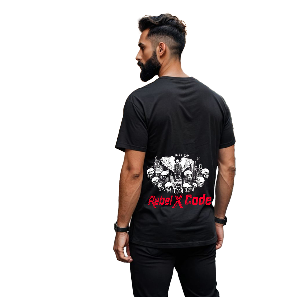 Rebel X Code Winged Skull Society Tee Mens Style : RXCBASTBG012