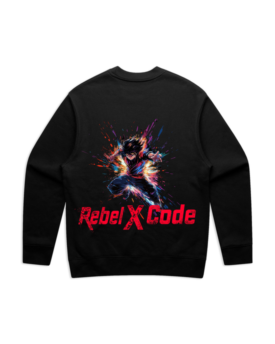 Rebel X Code Explosive Warrior Crewneck Mens Style : Rxccrw014