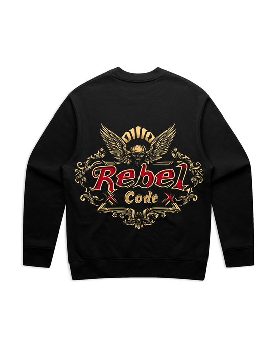 Rebel X Code Victorious Wings Crewneck Mens Style : Rxccrw017