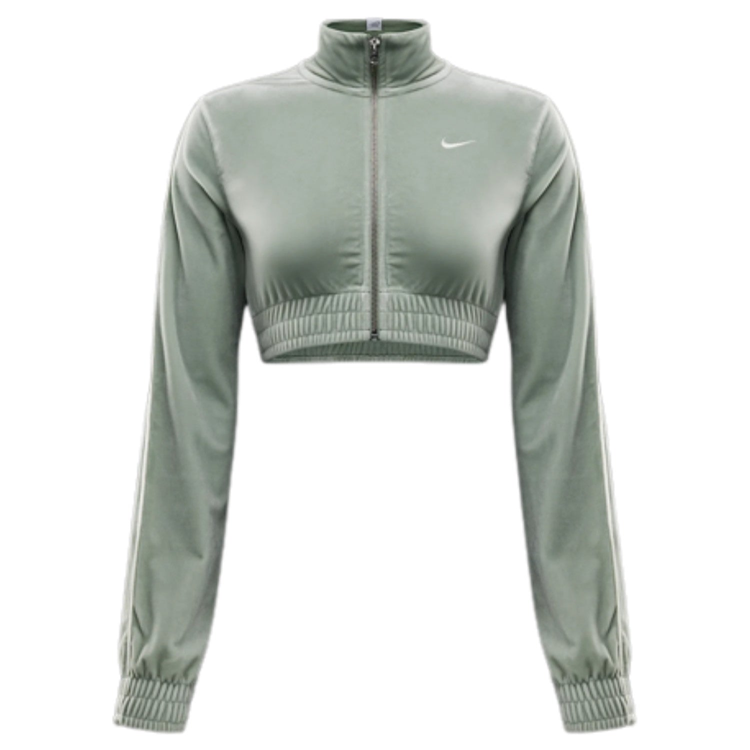 Nike Sportswear Collection Women's Cropped Velour Full-zip Top Womens Style : Fz3679