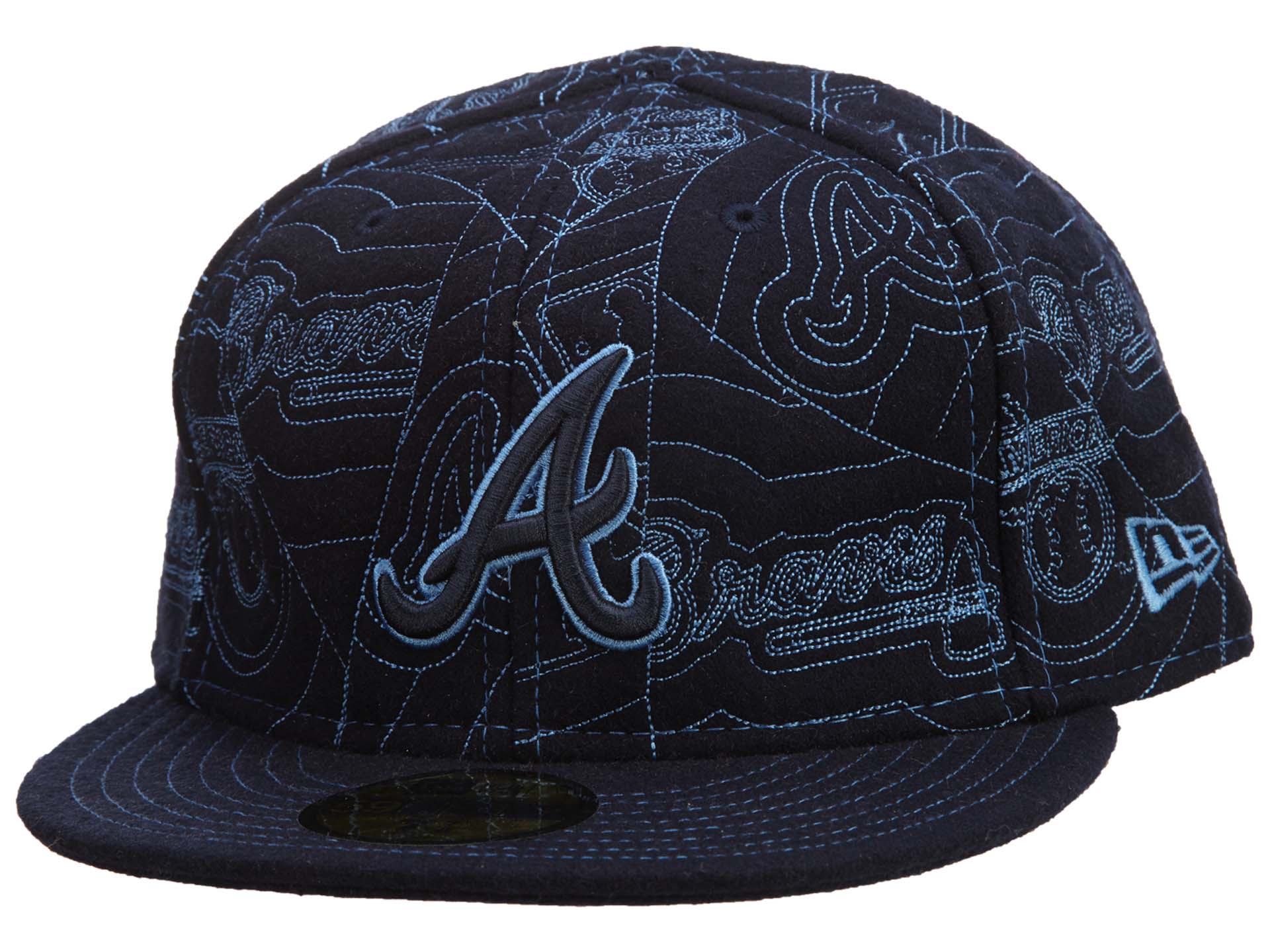 New Era Atlanta Braves Fitted Hat Mens Style : Hat453