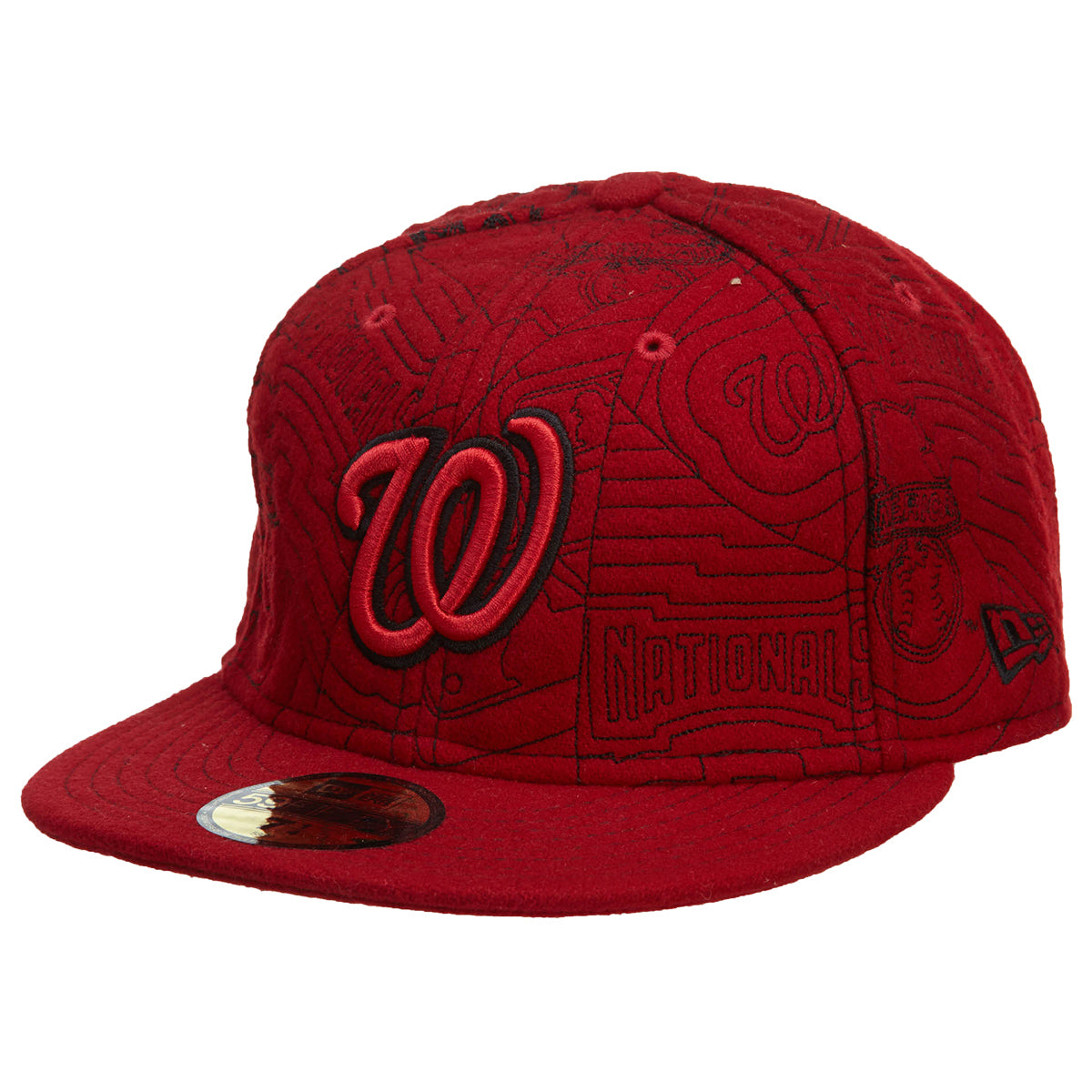 New Era Washington Nationals Fitted Hat Mens Style : Hat549