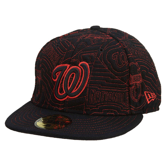 New Era Washington Nationals Fitted Hat Mens Style : Hat553