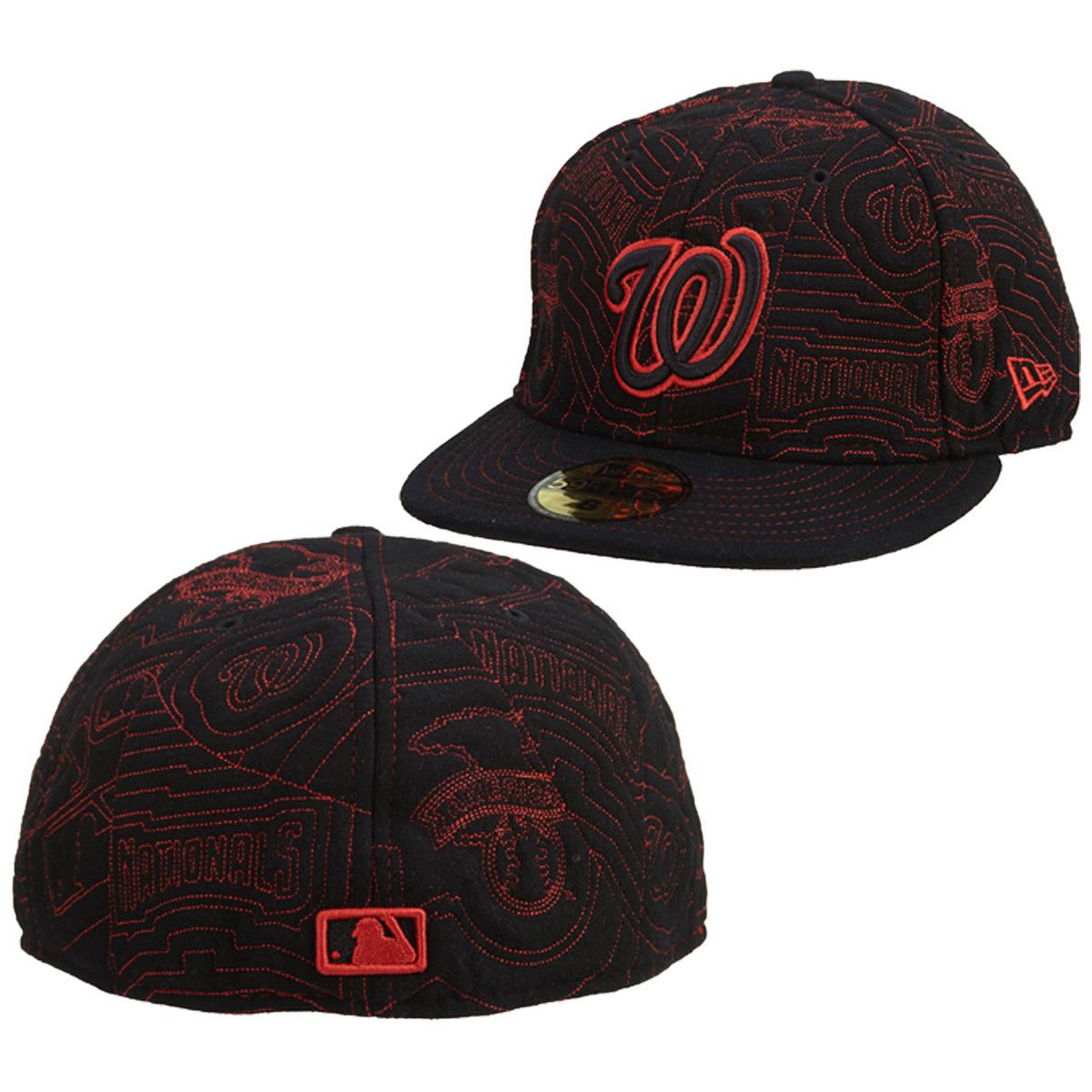 New Era Washington Nationals Fitted Hat Mens Style : Hat553