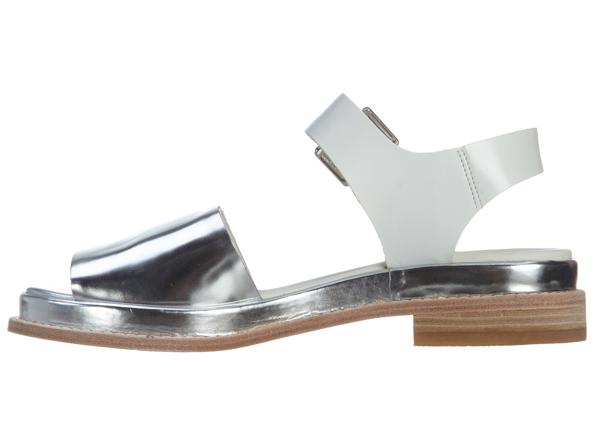 Clarks Madlen Sandal White Leather (Women's)