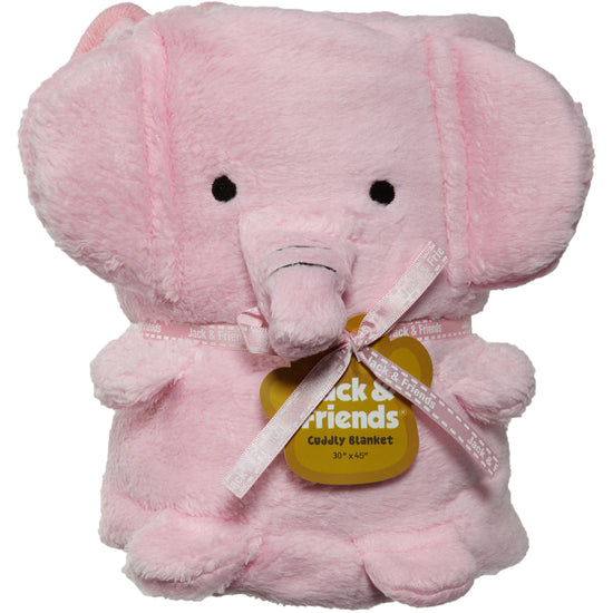 Jack & Friend Plush Blanket Elephant Toddlers Style : Bk66