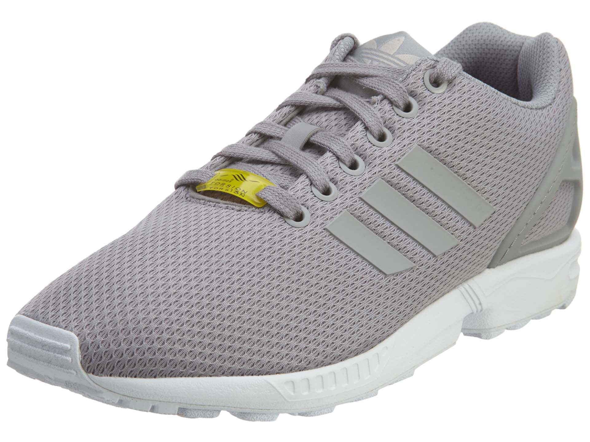 Adidas ZX Flux Aluminum White Mesh Athletic Mens Style :M19838