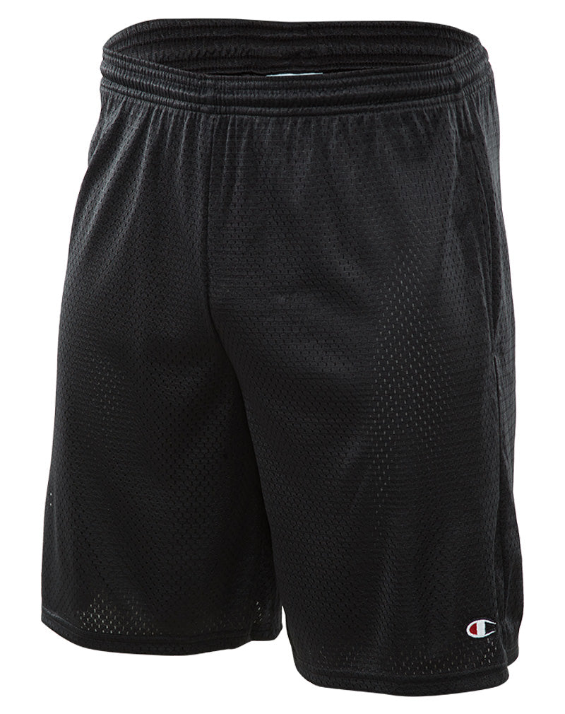 Champion 9" Inseam Mesh Lined Practice Shorts With Pockets Mens Style : S162