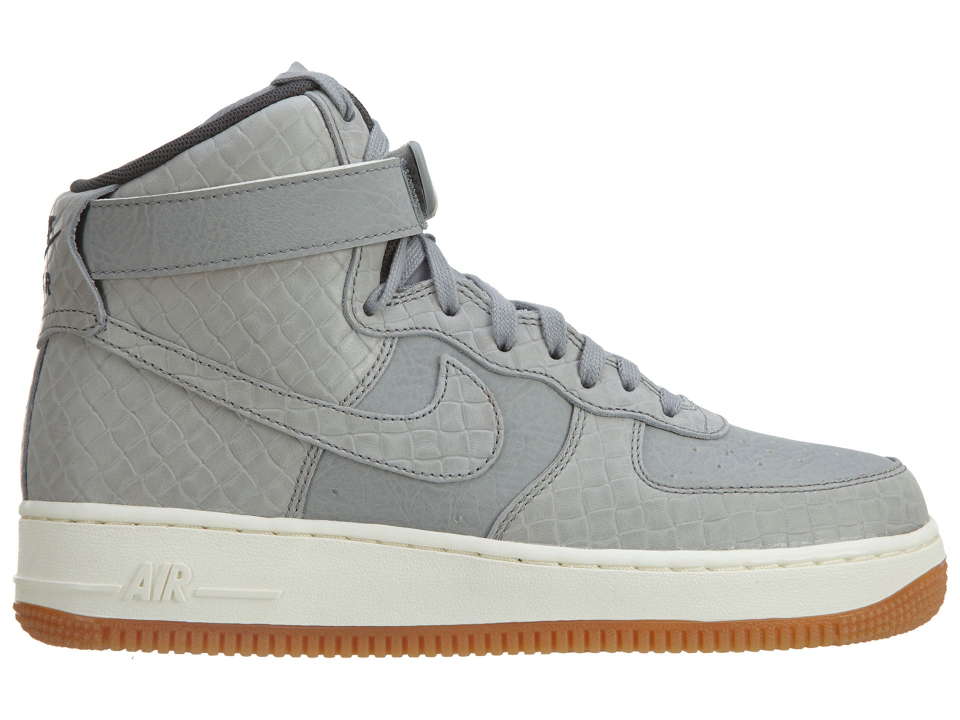 Nike Air Force 1 Hi Premium Silver Glaze Womens Style :654440