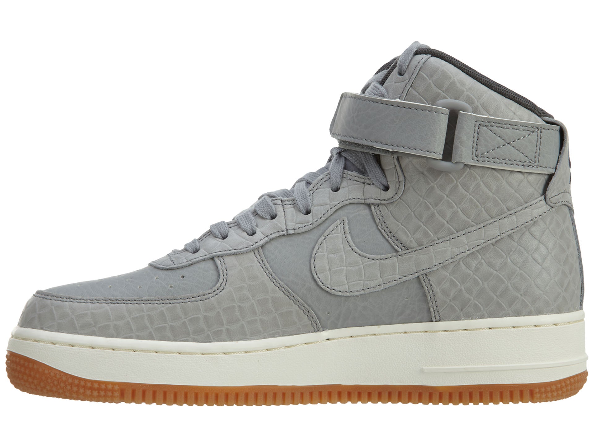 Nike Air Force 1 Hi Premium Silver Glaze Womens Style :654440